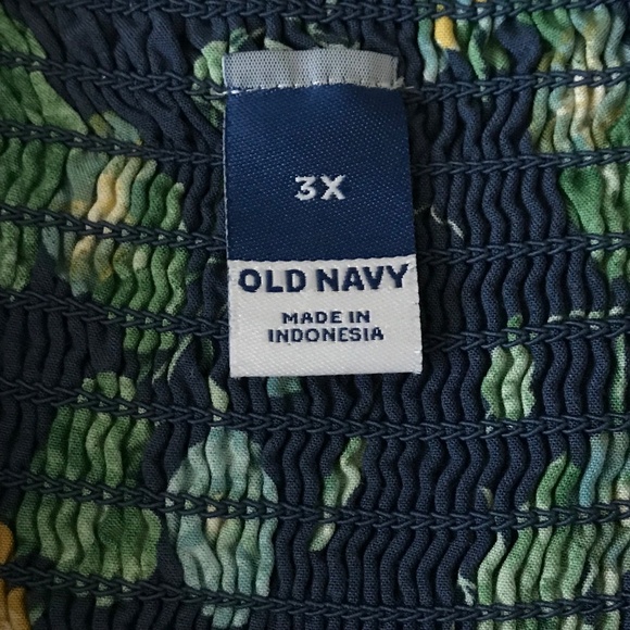 OLD NAVY Floral Maxi Slip Dress Navy Women’s Plus Size 3X - Picture 15 of 16